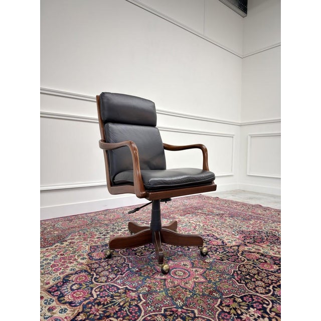 English Chesterfield Office Chairs, Set of 2 For Sale - Image 10 of 12