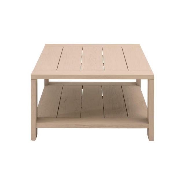 Sur Wooden Rectangular Outdoor Coffee Table by Essentials for Living For Sale - Image 4 of 6
