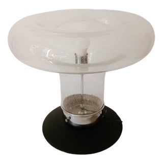 Large Space Age Mushroom Light in Glass from Mazzega, 1970s For Sale