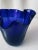 Handkerchief Vase in Blue Glass For Sale - Image 6 of 10