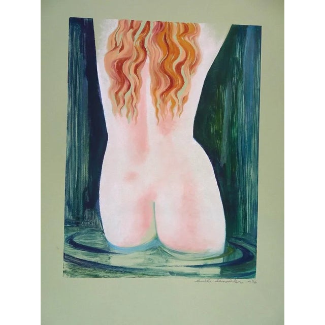 Aphrodite Anadyomene - 1970s - Emile Deschler - Watercolor - Contemporary For Sale