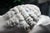 Cream Sleeping Lion Monument Statuary Statues - Set of 2 For Sale - Image 8 of 13
