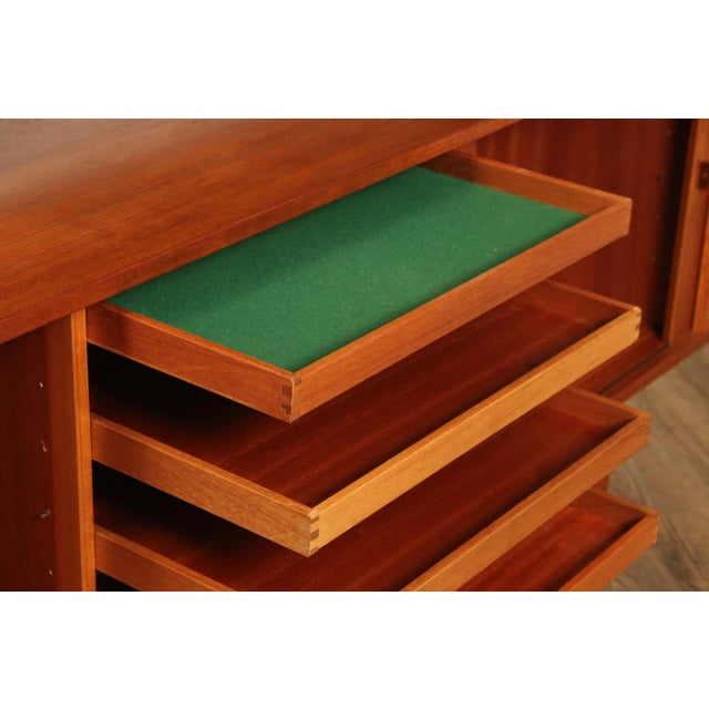 Lovig Design Lovig Danish Modern Teak Sideboard and Hutch For Sale - Image 4 of 12