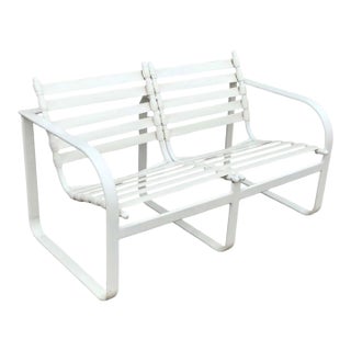 Brown Jordan Outdoor Loveseat, Circa 1960 For Sale