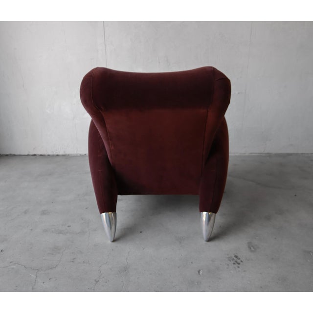 Textile Italian Post Modern Sculptural Lounge Chair For Sale - Image 7 of 10