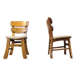 Brutalist Dining Chairs, 1960s, Set of 5 For Sale