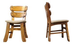 Brutalist Dining Chairs, 1960s, Set of 5
