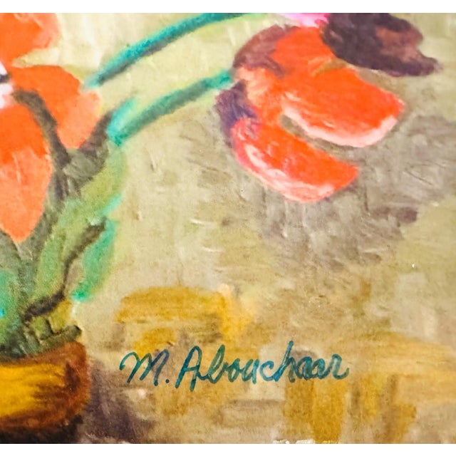 Set of Three Still Life Giclée Signed Framed Prints of Flowers-in-Pot Paintings For Sale - Image 9 of 11