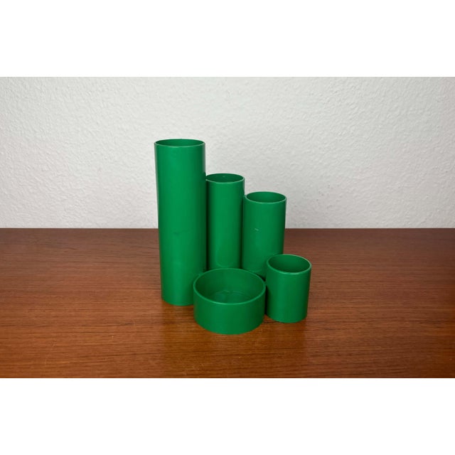 Space Age German Green Desk Utensilo For Sale - Image 9 of 17
