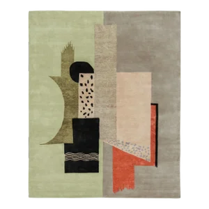 Rug & Kilim’s French Art Deco Style Rug with Polychromatic Geometric Patterns, 5x7