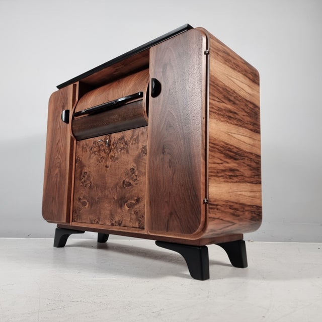 Art Deco Bar Cabinet by Jindrich Halabala for Up Závody, 1940s For Sale - Image 12 of 12