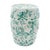 Ceramic Vintage Green Floral Porcelain Garden Stool For Sale - Image 7 of 7
