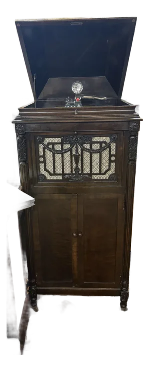 1919 Silvertone Oak Floor Phonograph Cabinet – Beautifully Restored Antique