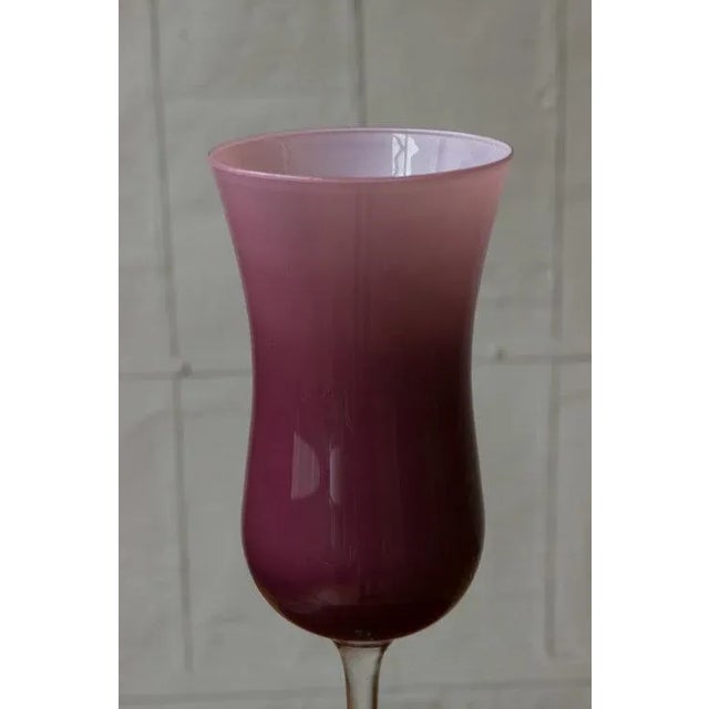 1960s Vintage Balboa Glass With Stem For Sale - Image 5 of 6