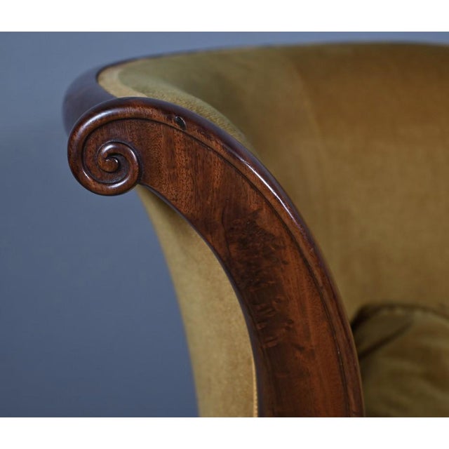 Restoration Mahogany Chaise Longue, Early 19th Century For Sale - Image 5 of 10