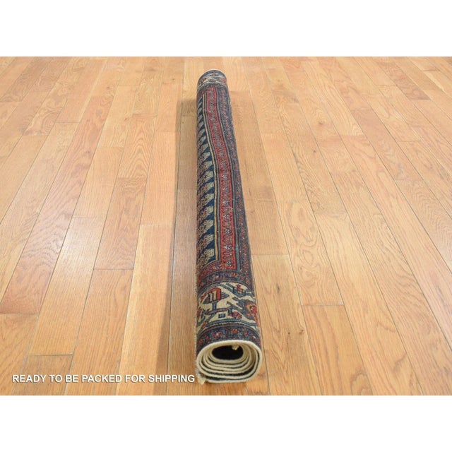 Blue 1900s Blue Antique Oriental Rug For Sale - Image 8 of 10