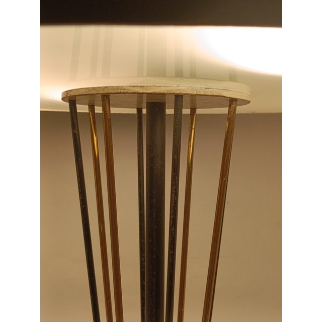 Brass and Painted Metal Table Lamp by Oscar Torlasco, Italy, 1960s For Sale - Image 9 of 14