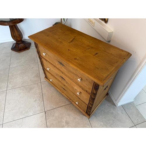 Antique Biedermeier Chest of 3 Drawers For Sale - Image 13 of 18