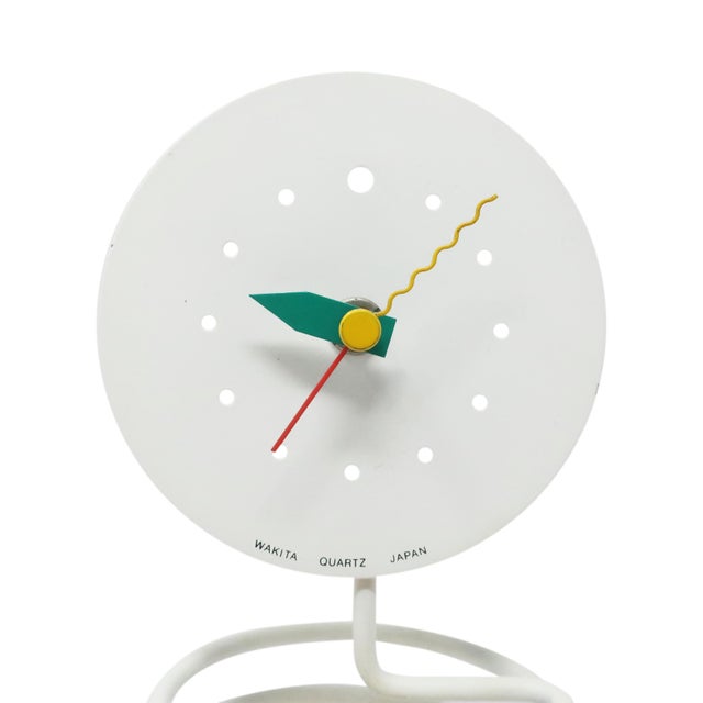 Contemporary 1980s Wakita Spring Table Clock For Sale - Image 3 of 6