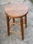 Farmhouse Midcentury Arts & Crafts Rustic Oak Stool For Sale - Image 3 of 8