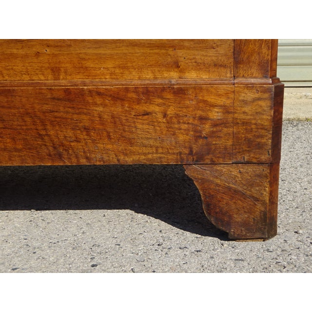 Large Louis Philippe Wardrobe in Walnut, Mid-19th Century For Sale - Image 17 of 18