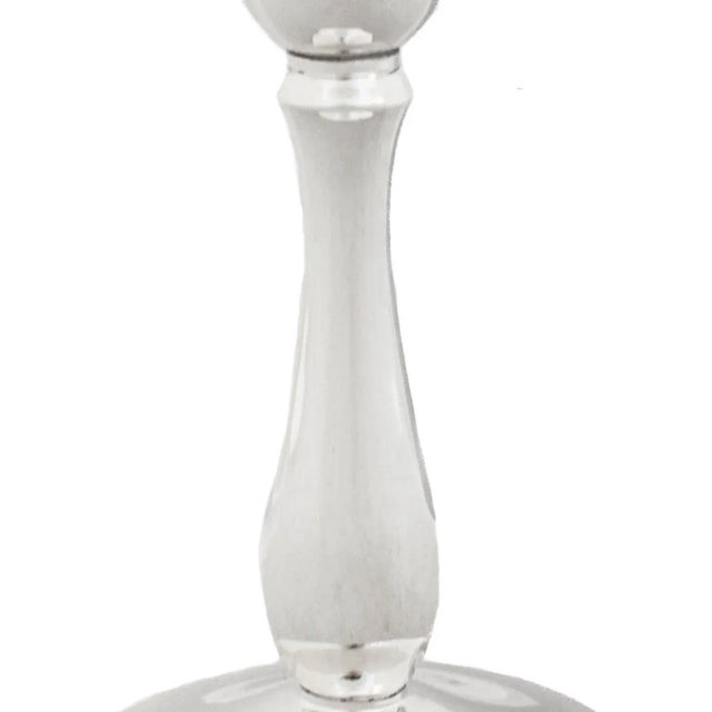 Towle Silversmiths 1950s Sterling Silver Candlesticks - A Pair For Sale - Image 4 of 7