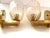 Art Deco Italian Brass and Murano Glass Wall Lights, 1990s, Set of 2 For Sale - Image 10 of 13