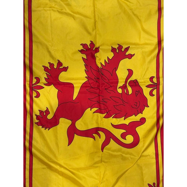 Late 20th Century Vintage Scotland Rampant Lion Nylon Flag For Sale In Boston - Image 6 of 6