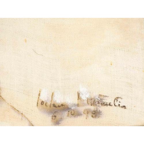 Textile Jochen Michaelis, Child’s Head, Watercolor on Canvas For Sale - Image 7 of 9