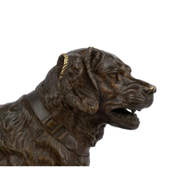 French Bronze Sculpture "Chien De Chasse" by Paul-Edouard Delabrierre, C. 1870 For Sale - Image 6 of 11