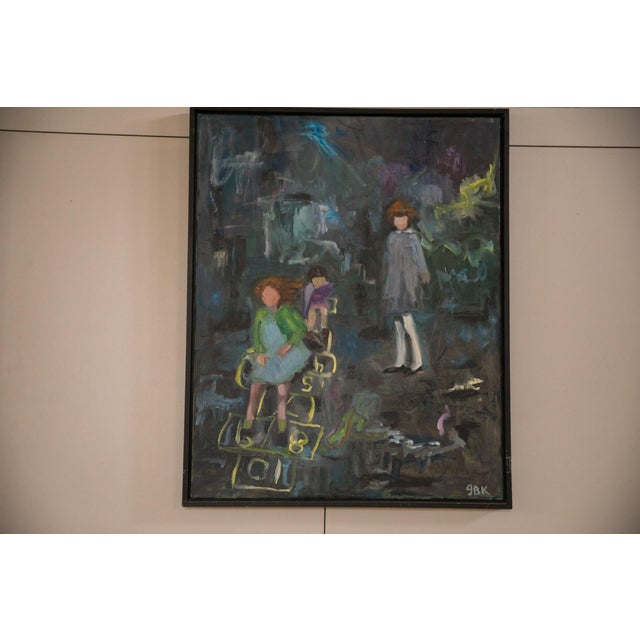 Oil on canvas painting by Chappaqua, NY artist Grace B. Keogh. Signed by artist and in a handmade wooden frame. Older...