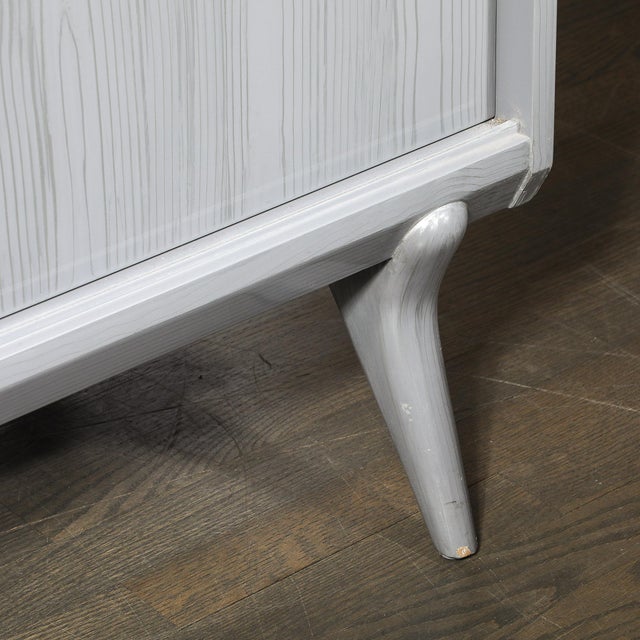 Mid-Century Modern Silver Cerused Oak Cabinet by John Stuart Inc. For Sale - Image 12 of 18