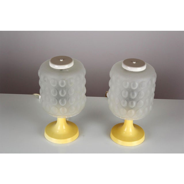 Mid-Century Modern Space Age Table Lamps by Elektroinstala Děčín, Czechoslovakia, 1970s, Set of 2 For Sale - Image 3 of 15