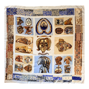 Hermes Persona Silk Scarf 2003 by Loïc Dubigeon.