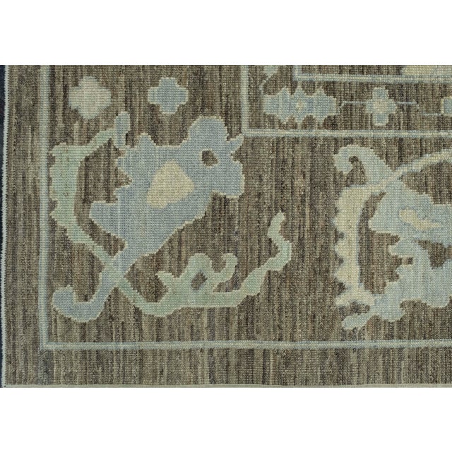 Turkish Oushak Rug 10'4" x 13'7" #18514 For Sale - Image 4 of 8