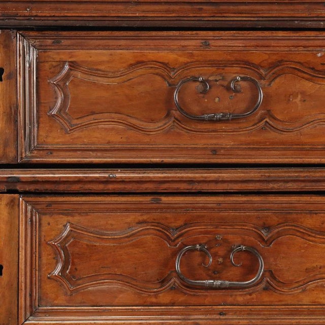 Brown Early 18th Century Baroque Walnut Canterano For Sale - Image 8 of 14