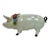 Majolica Pig Wearing Flowers Figurine For Sale
