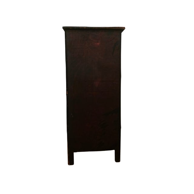 Tall Split Reed Tansu Cabinet – Japandi Vertical Storage – 1990s Sculptural Form For Sale - Image 9 of 11