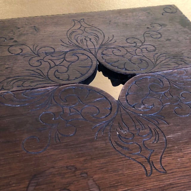 Antique Historicism Turned Stool, Early 20th Century For Sale - Image 5 of 14