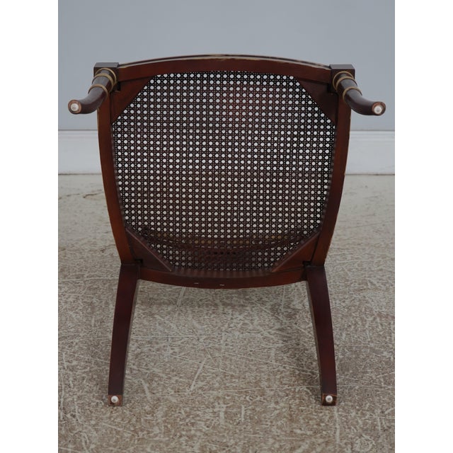 Baker Regency Style Cane Seat Chair For Sale - Image 18 of 18