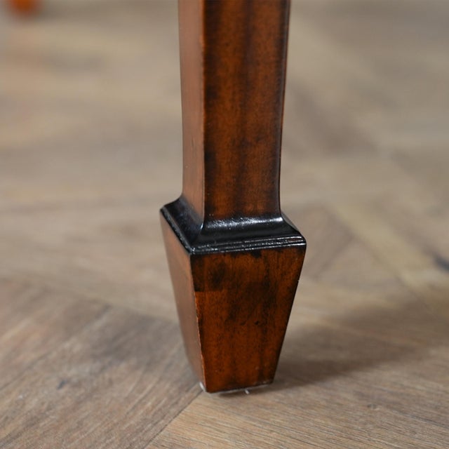 Mahogany Writing Table With Red Leather For Sale - Image 13 of 14