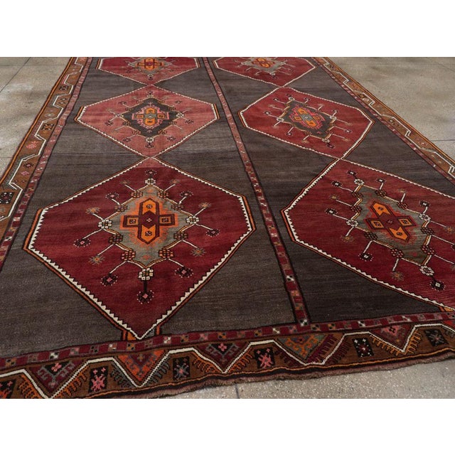 Galerie Shabab Collection Mid-20th Century Turkish Anatolian Tribal Carpet For Sale In New York - Image 6 of 8