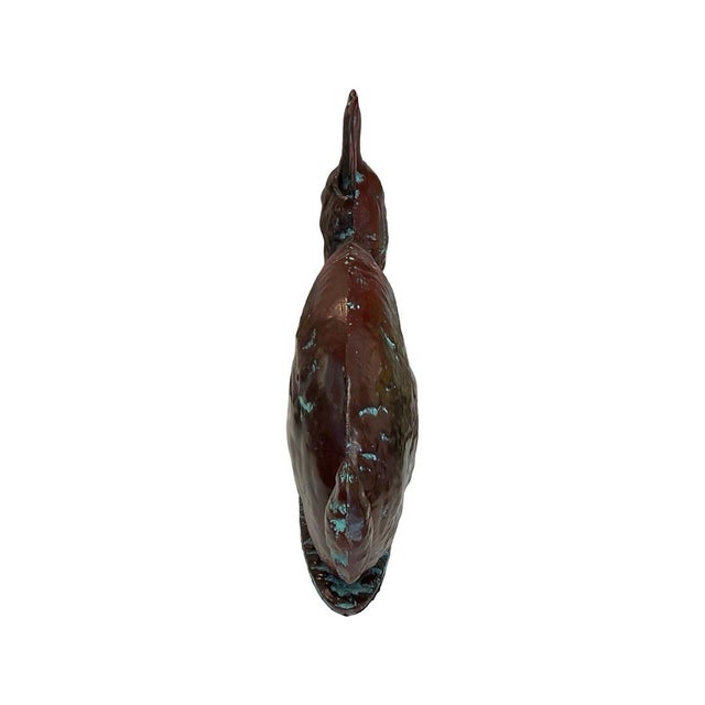 2020s Metal Rabbit With Verdigris Finish For Sale - Image 5 of 6