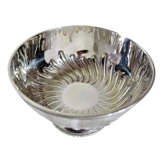 Antique Victorian Britannia Standard Silver Punch Bowl, Dublin, 1891 For Sale