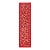 Red Silk Suzani Table Runner With Cream Vine Scrolls For Sale