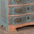 Late 18th Century Danish Pine Original Blue Painted Chest of Three Drawers For Sale - Image 13 of 14