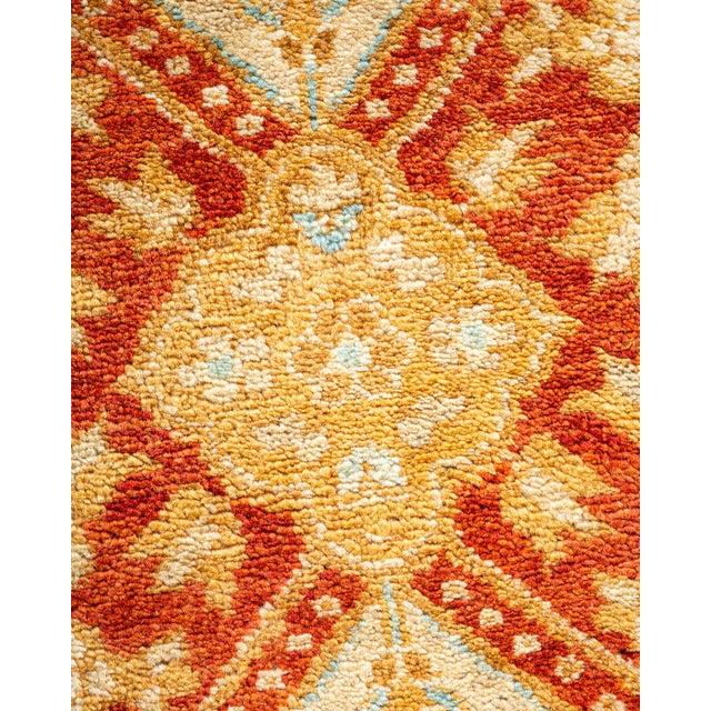Traditional Eclectic, One-of-a-Kind Hand-Knotted Area Rug - Orange, 10' 2" x 13' 1" For Sale - Image 3 of 8