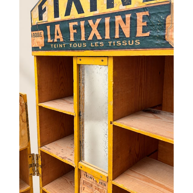 French La Fixine Advertising Shop Display Cabinet, 1920s For Sale - Image 9 of 12