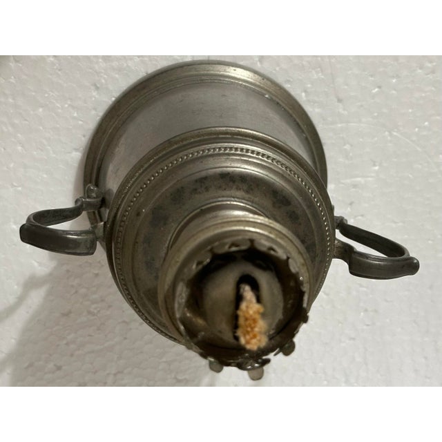 International Silver Vintage Mid 1900s International Silver Company Oil Lantern For Sale - Image 4 of 11