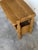 Wood Vintage Danish Oak Side Table / Magazine Rack With Cane Storage For Sale - Image 7 of 9